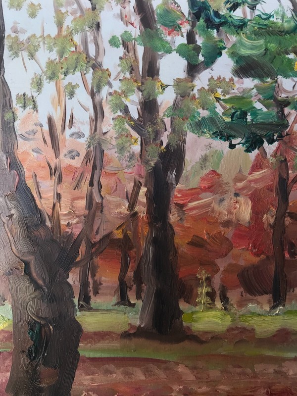 Oil Painting Forest Park Nesterova A. Unframed Original Home Decor Art nAAA2129 gallery