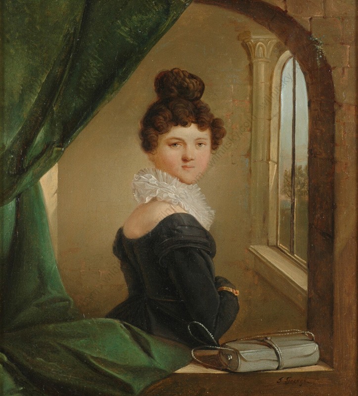 Friedrich Traugott Georgi (1783-1838) "Portrait of a young lady at the window" gallery