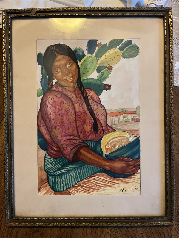 Tesus – original 10 X 13 Framed