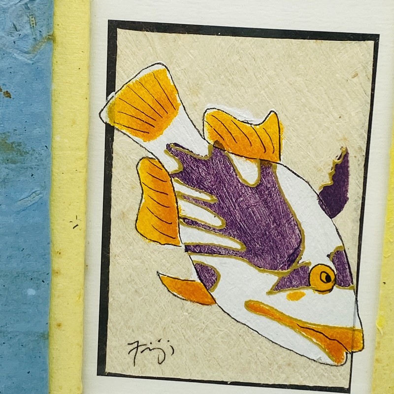Drawn & Hand painted fish Picture Signed gallery