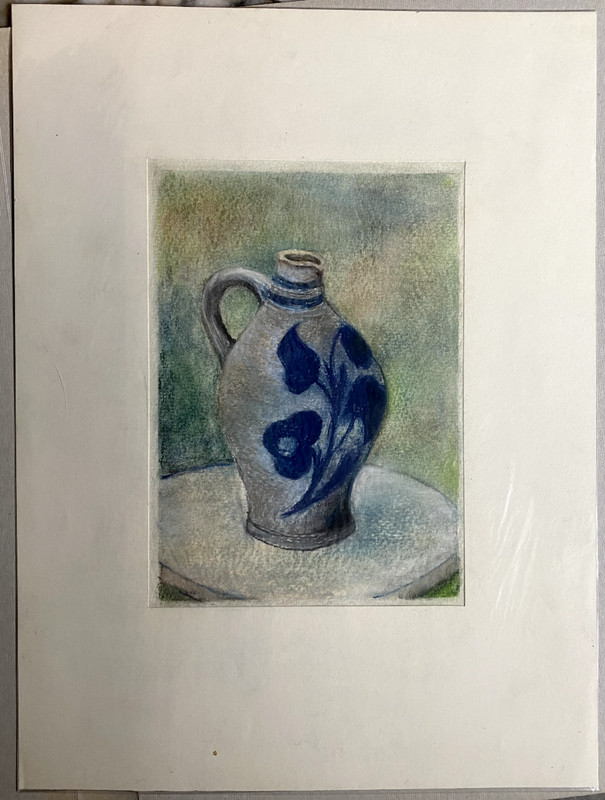 Franz Ehmke 1928 – 2018 DDR Painter Jug Still Life Pitcher Table Interior