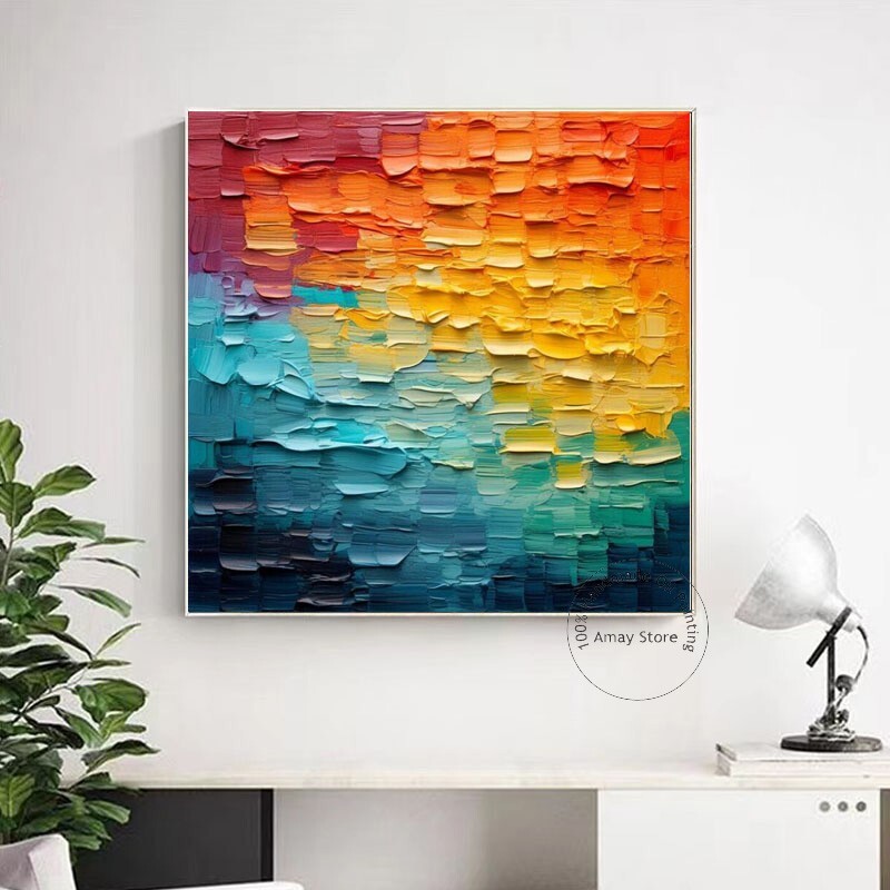 Minimalist Texture Oil Painting On Canvas Large Wall Art Original Abstract Wall gallery