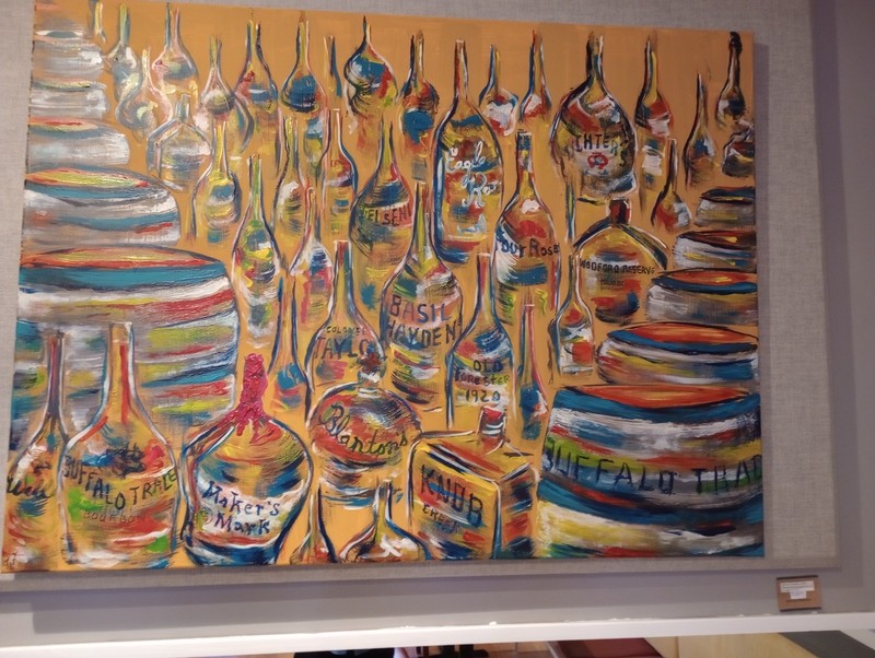 BOURBON PAINTING , Original one of a kind 36 by 48. Acryllic / Stan Ruszala!