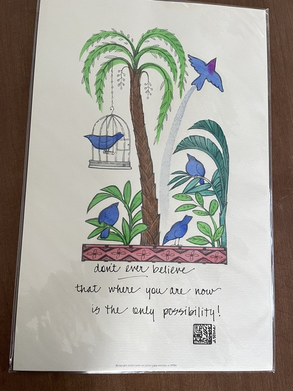 J Stone Original Watercolor Hand Painted Poster On Archival Quality Poster Paper