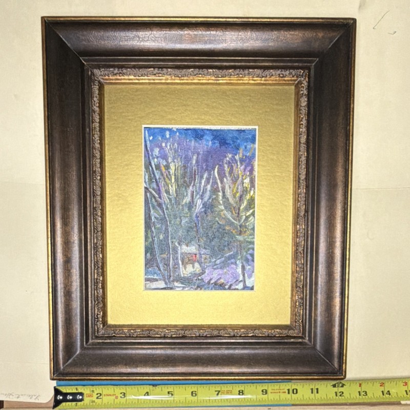 Pat Matthews "Pecos River Cabin" Signed Original Oil Painting Framed 2003 gallery