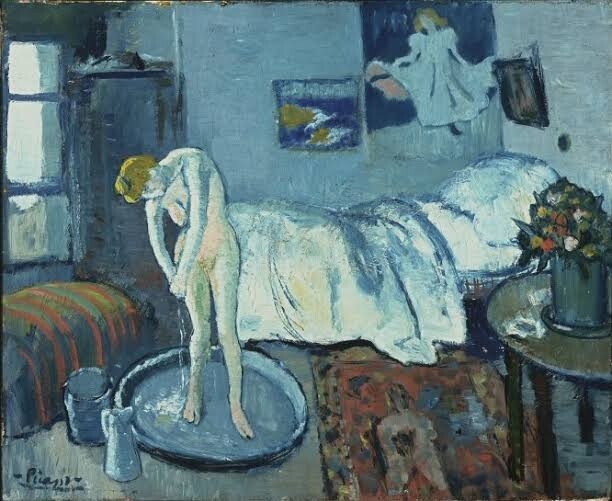 PABLO PICASSO ARTIST OIL PAINTING SIGNED.