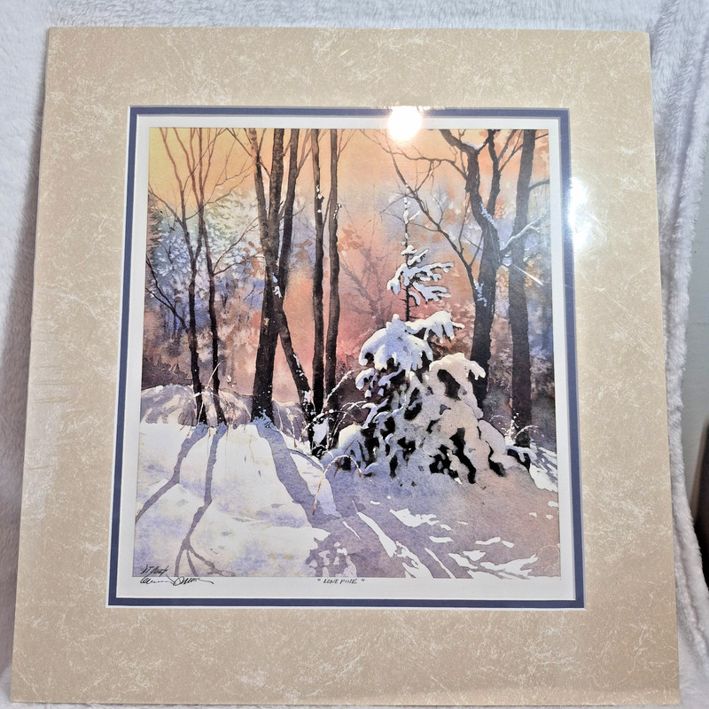 Dennis Minch Signed Lone Pine matted print