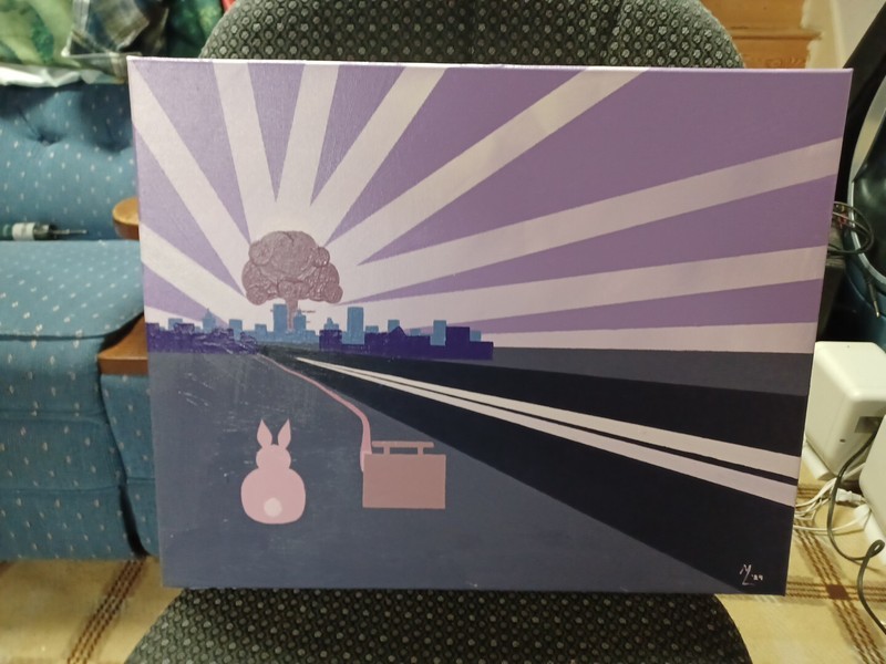 "Payback" painting on canvas original gallery