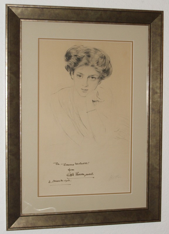 Paul Cesar Helleu Drypoint Ethel Barrymore Frances & Edward Wolcott Smithsonian