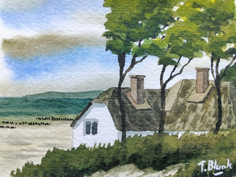 ORIGINAL WATERCOLOUR – Ahrenshoop on the Baltic Sea.