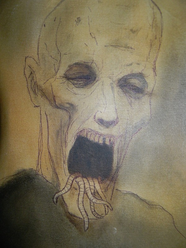 Alexander Todorov Zombie Horror Dark Creepy Painting Expressionism aRT Signed gallery