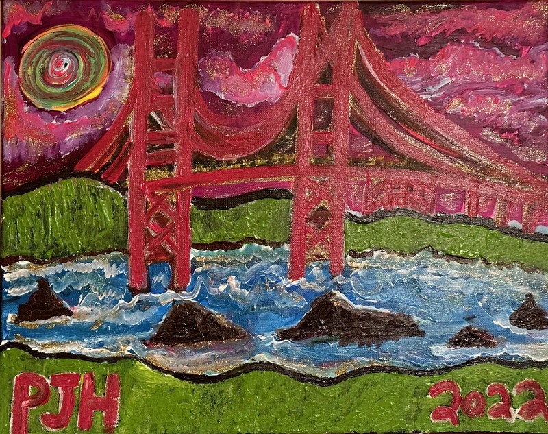PJH STUDIOS – A Scene From A Dream – Acrylic Painting On Canvas – San Francisco