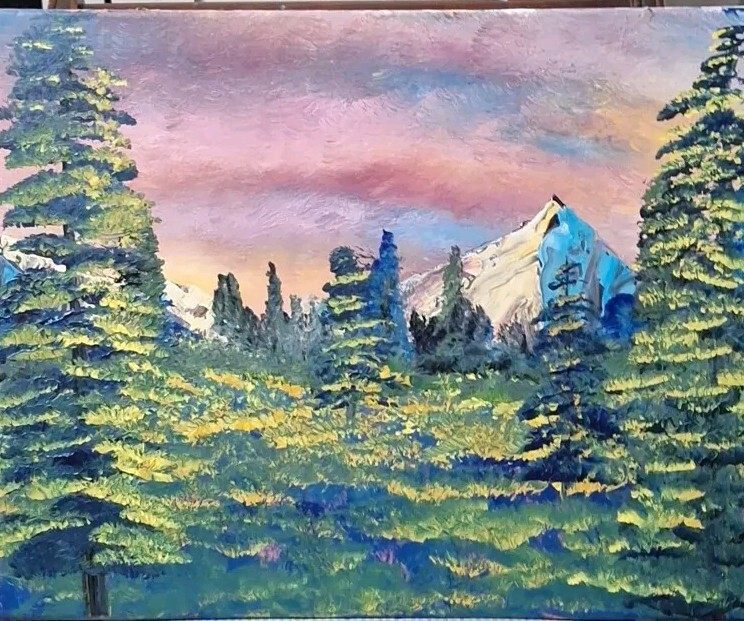 Doveland, Acrylic Painting – 16×20 Hand Painted Artwork on Canvas