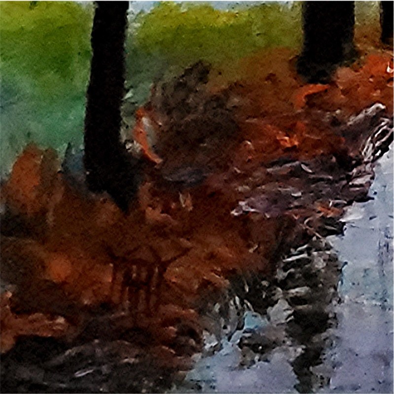 YARY DLUHOS Autumn Fall Winter Landscape New England Trees Original Oil Painting gallery