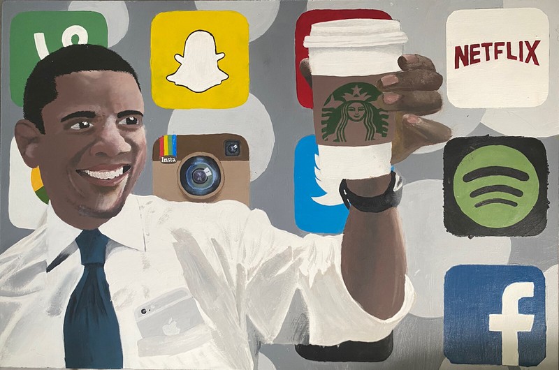 Barack Obama Popart; Ever Changing Times