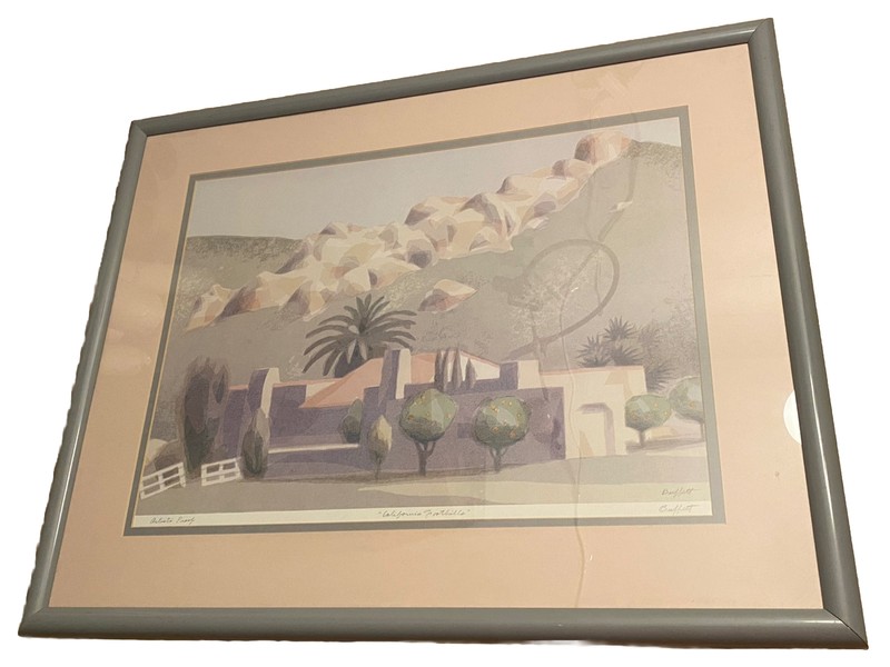 WILLIAM BUFFETT «California Foothills» AP ARTIST PROOF SIGNED 1980s 26×32 Print