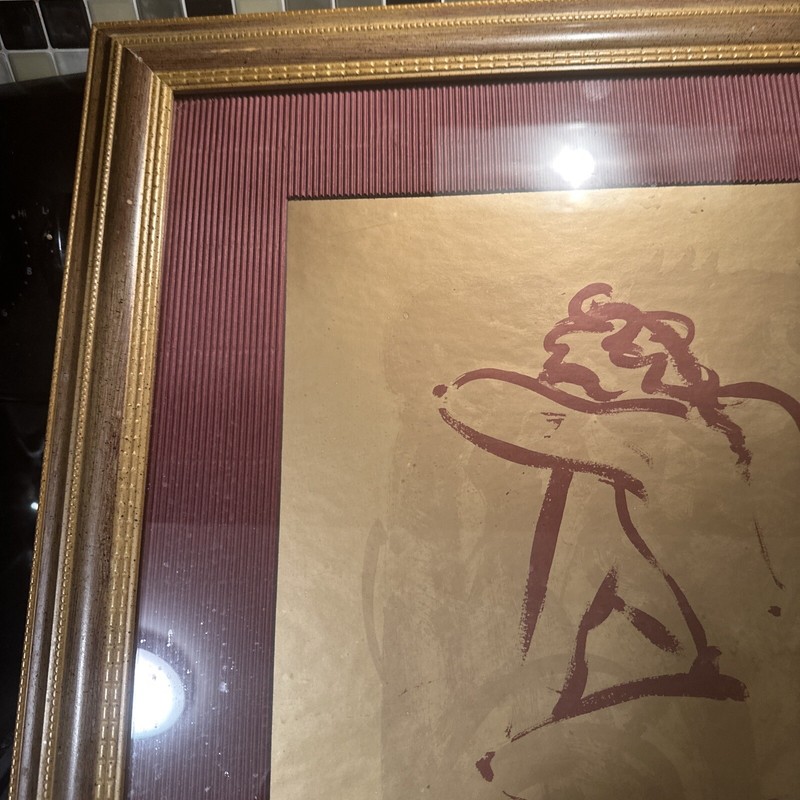 Alcestis Painting Print by A.Gockel Signed,Double Matted,Framed gallery