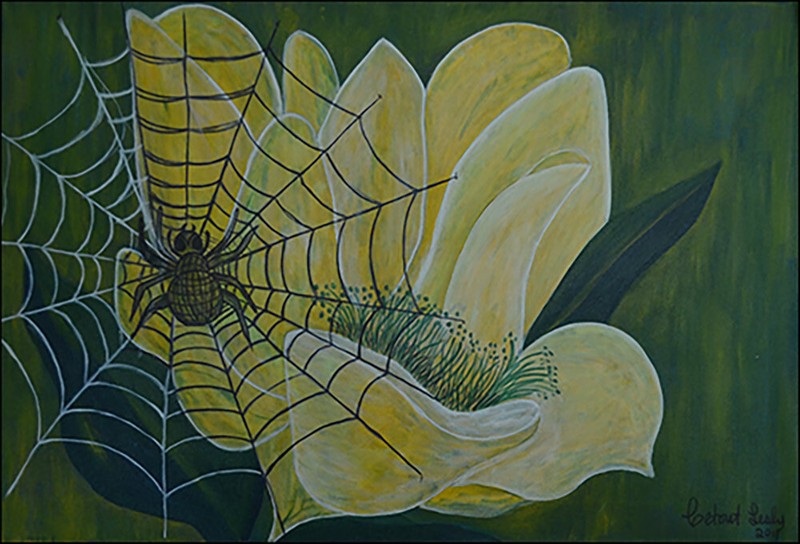 Haitian Art – L’araigné 2 by Lesly Cetout 30 x 40