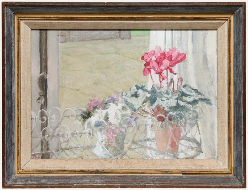 A.C – 20th Century Oil, Study of a Cyclamen