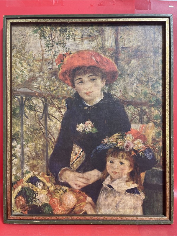 Pierre-Auguste Renoir Painting Two Sisters or On the Terrace
