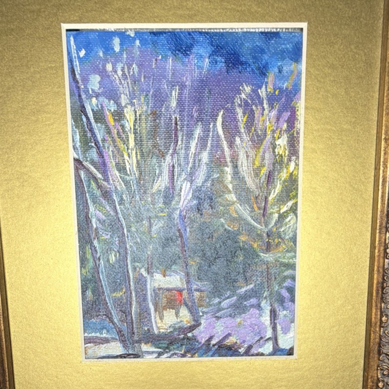 Pat Matthews "Pecos River Cabin" Signed Original Oil Painting Framed 2003 gallery