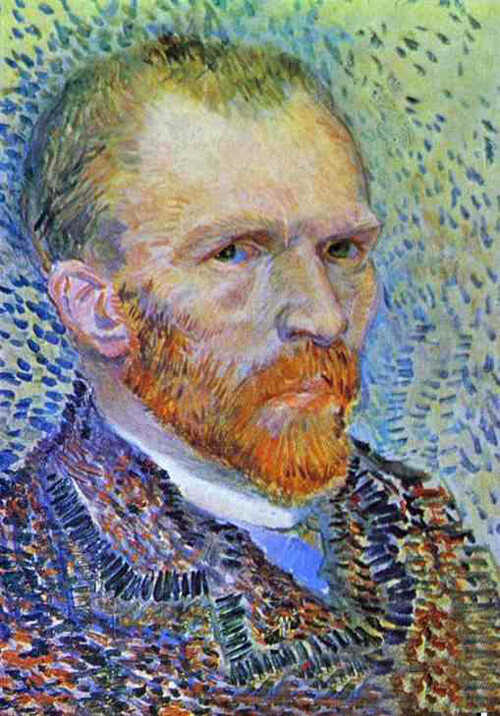 Oil painting Vincent Van Gogh – Autoportrait artist Self-portrait 1887 canvas