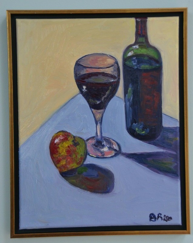 Beth Riso Original Fine Art Oil Painting Apothic Wine Nyack Hudson Valley
