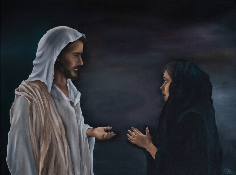 Rabboni! (Teacher!) – Original Bible Art Oil Painting