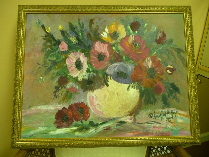 Original, ANNA SANDHU RAY. SIGNED ORIGINAL OIL PAINTING on Artist Paper