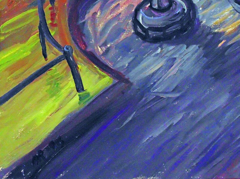 UNION SQUARE PARK -Original OIL Painting Arthur Robins Manhattan NYC Cityscape gallery