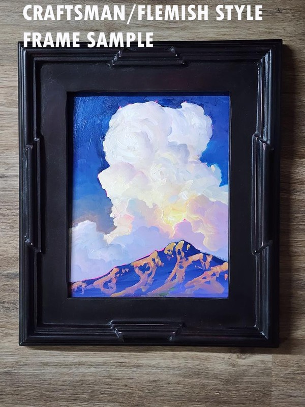Impressionism Arizona Sky Purple Mountains Thick Paint Landscape Art Painting WH gallery