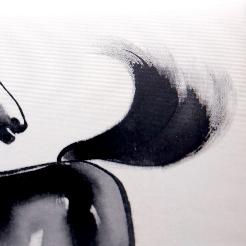 Original Ink Painting Galloping Horse on Silk Cloth Framed Signed by Lily 13x10" gallery