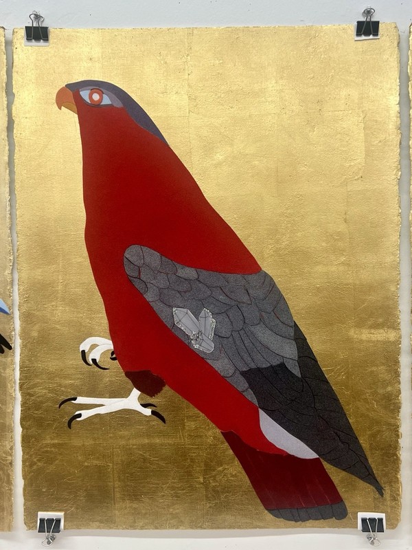 Flocking On Gold Leaded Paper gallery