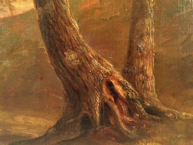 Listed Hudson River School Artist Charles Baker (1818-1888) Framed Oil Painting gallery