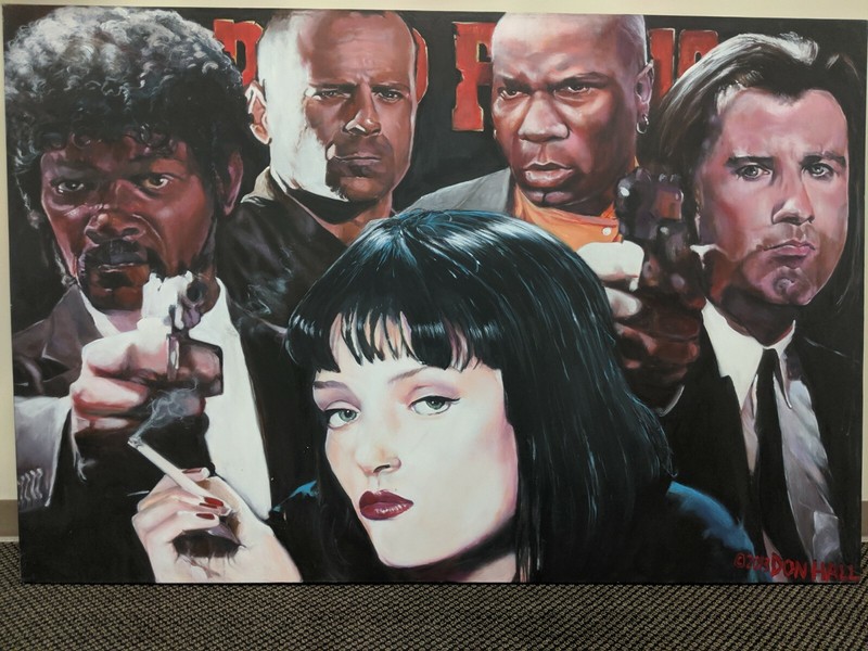 Pulp Fiction Samuel Jackson Bruce Willis Uma Thurman John Travolta Ving Rhames