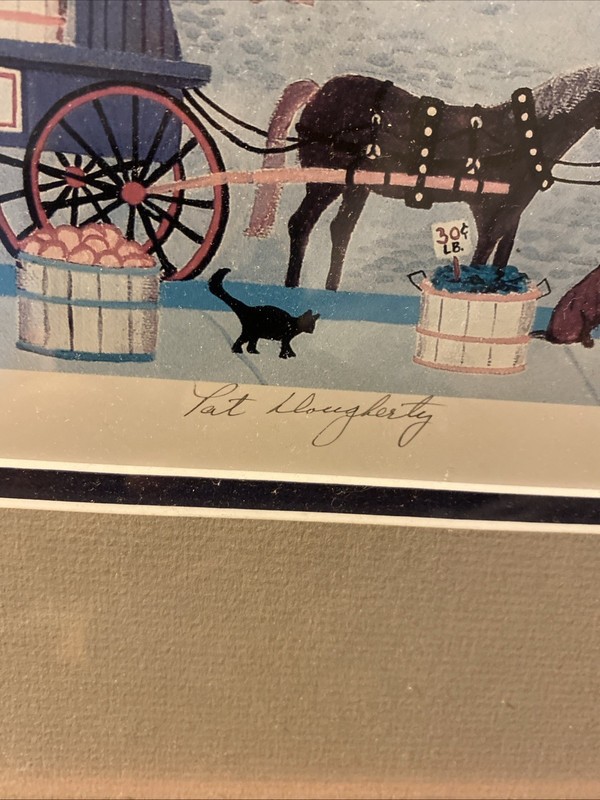 Signed Amish/Community Life Paintings by Pat Dougherty gallery
