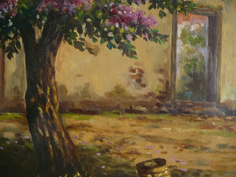 VOORNEMAN, DUTCH IMPRESSIONIST IMPRESSIONISM MODERN OIL VINTAGE COLORISM SIGNED gallery