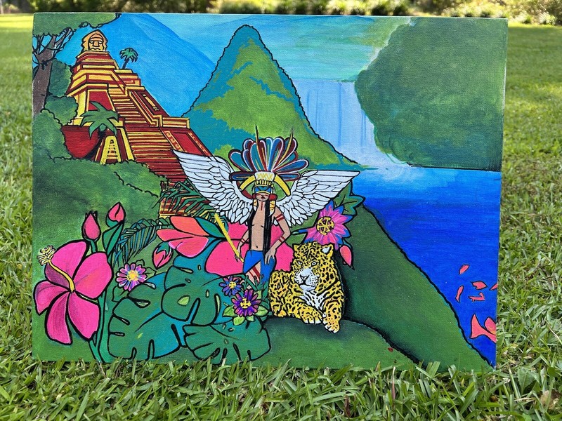 Azteca Cultura Canvas Painting gallery