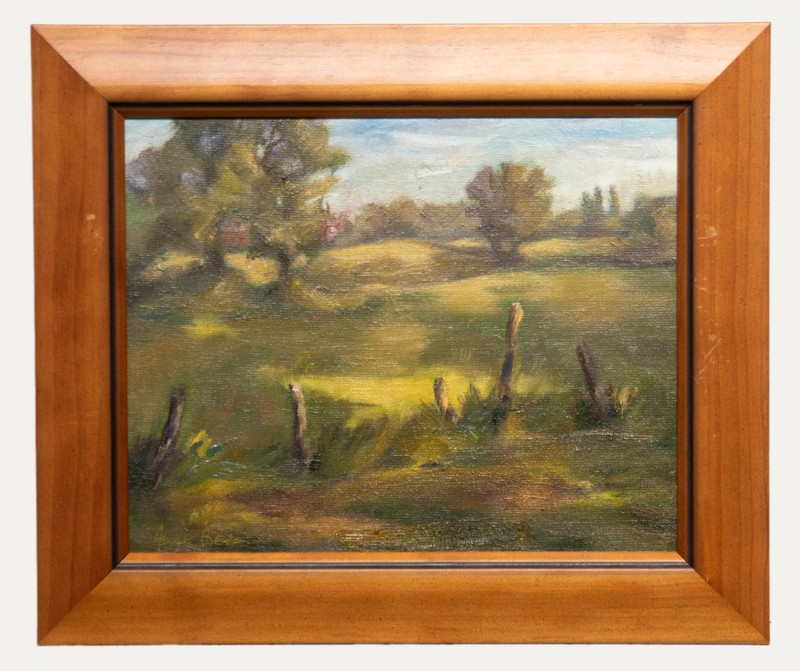 June Bevan (b.1927) – 20th Century Oil, View From Grove Lane, Bramhall