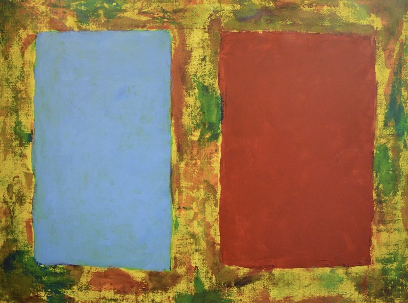 Mark Rothko Style Giant Canvas Painting 84”X62” (7 Foot) Abstract Modern XL XXL gallery