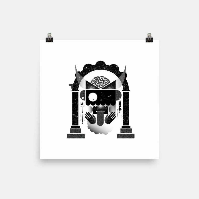 Abstract Creature with Tongue Poster gallery