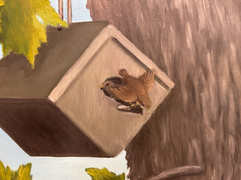 “Time to Fly” Oil Painting by Midwest Regional Artist Virginia Terpening gallery
