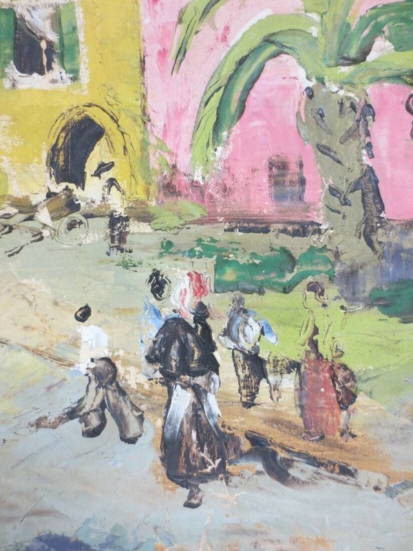 Original Joan Jameson Oil Painting ca.1949 - Ethel Kennedy Estate -Greenwich, CT gallery