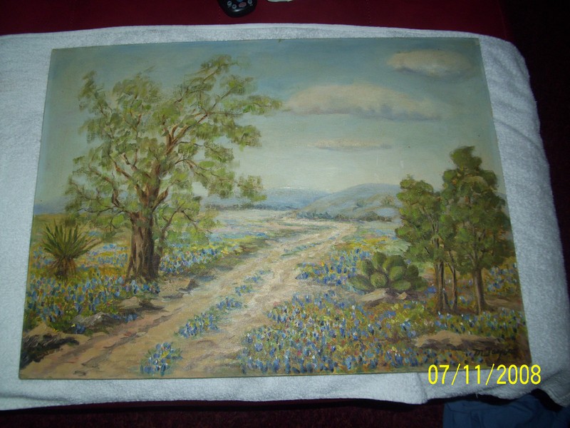 M. Taylor signed old Painting! Landscaped scene, Beautiful!