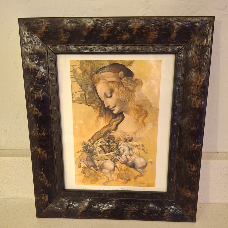 Vladimir Ovtcharov «War and Peace» SIGNED Limited Edition Print #4/250 Framed