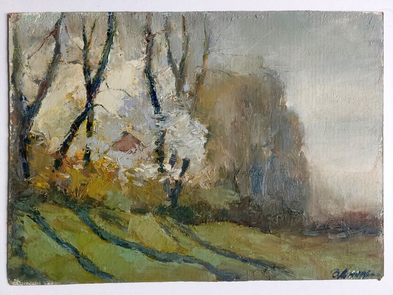Original impressionist oil paintings landscape 35cm * 25cm