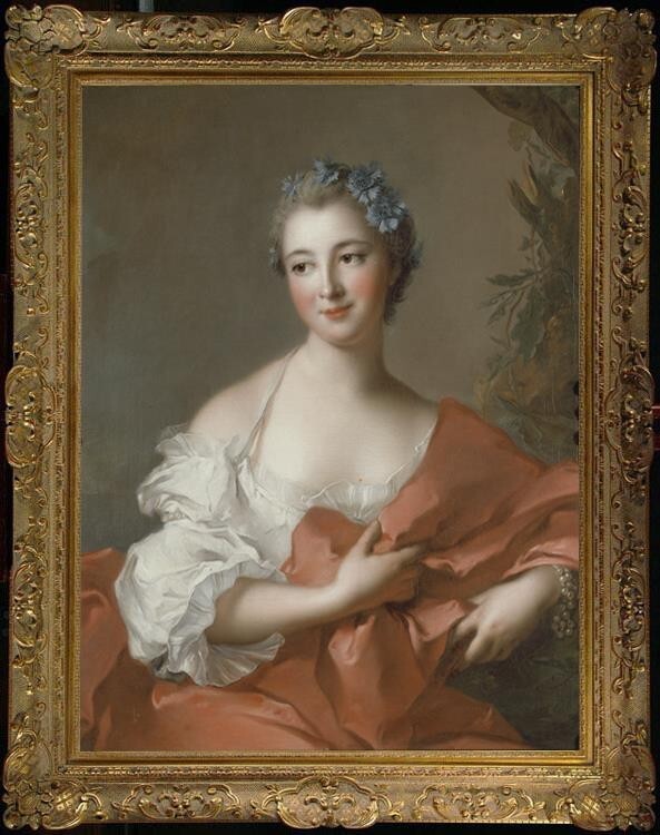 Handmade Old Master-Art Antique Oil Painting female noblewoman girl on canvas