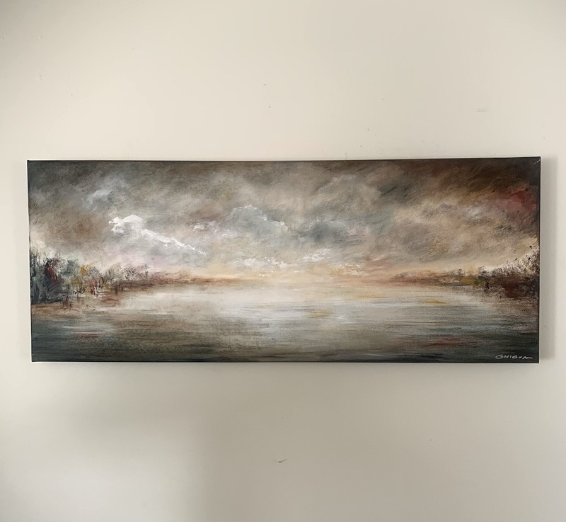 Original Oil Painting on Canvas “Awakening” By Chip Ghigna 16” x 40”