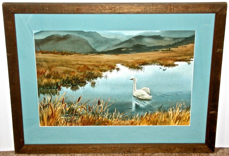 Carol Orr Swan in Western Mountain Landscape