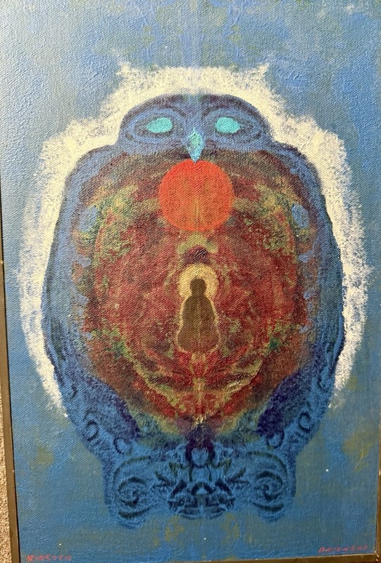 Richard Kirsten Daiensai – Acrylic Painting “Mystic Forces of a Celestial Bird”